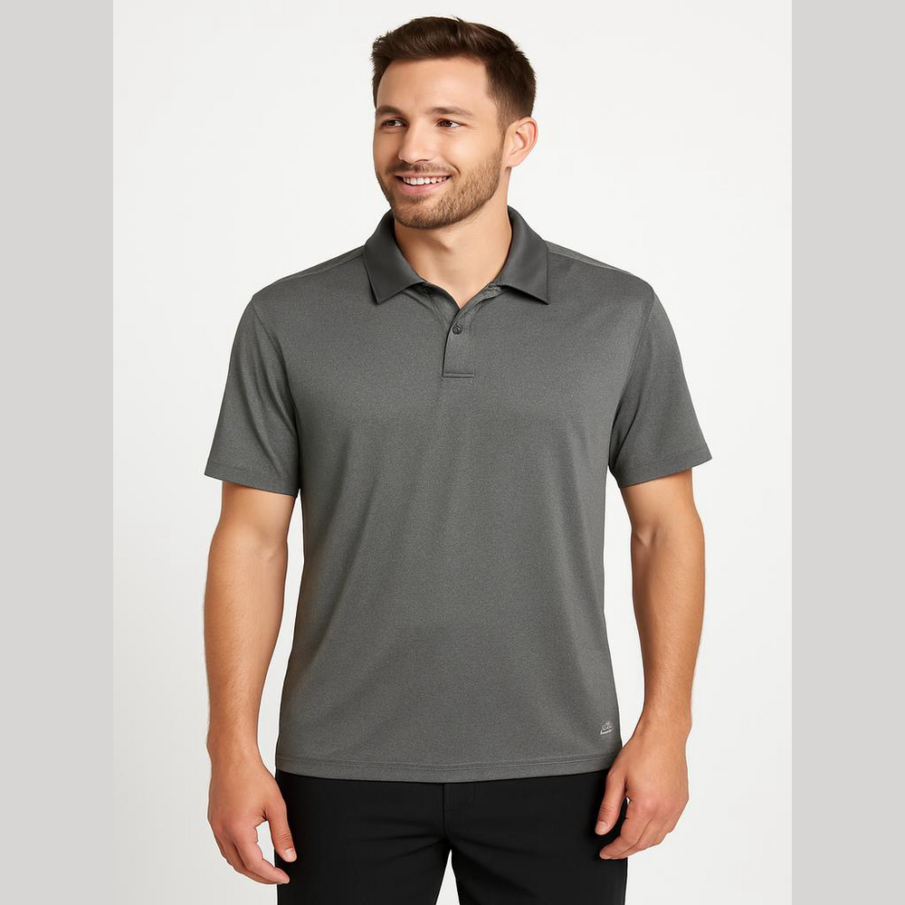 BCG Men's Gray Athletic Polo Shirt Large